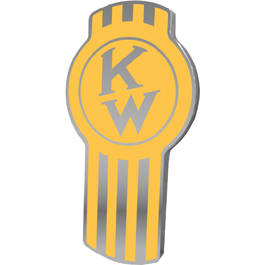 KENWORTH EMBLEM OLD STYLE YELLOW 220 EMBLEM Light Slate Gray
