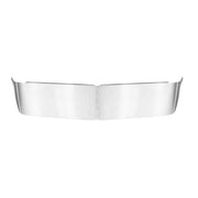 #28013 Kenworth 13-1/2" Stainless Curved Drop Visor Kenworth visor White Smoke