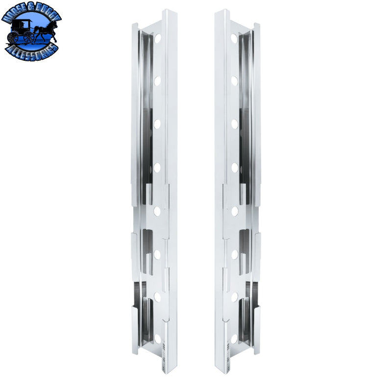 UP-28017 430 Stainless Steel Front Air Cleaner Light Bracket-16 Light Cutouts