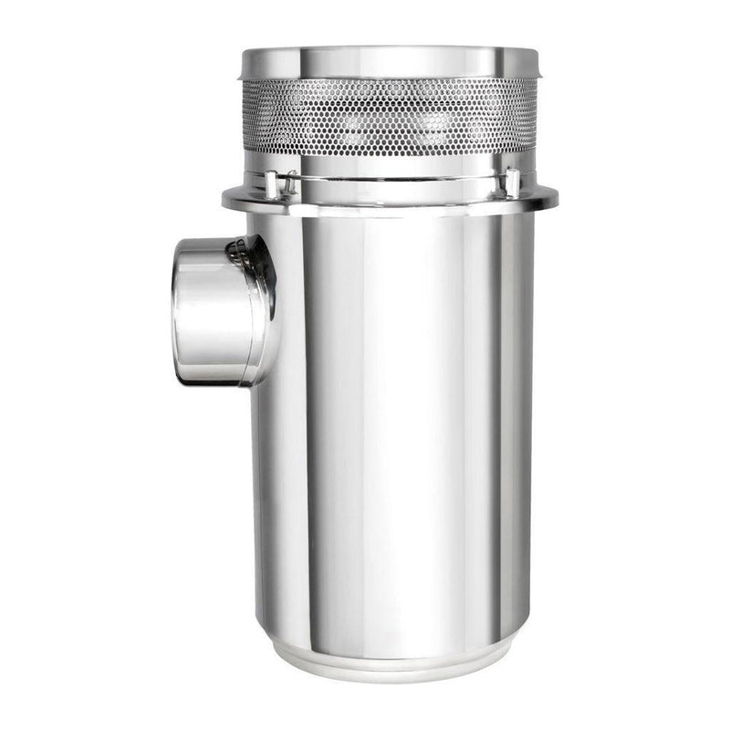 UP-28202 13" Stainless Air Cleaner Housing for Peterbilt/Kenworth Light Gray