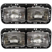 29-1606005TK  TPHD Dual Square Headlight Assembly Replaces K256-880-2 For Freightliner Classic, Kenworth T800, W900 HEADLIGHT Dark Slate Gray