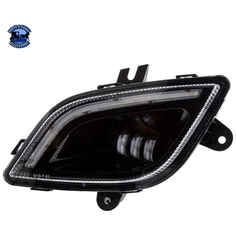 34 LED FOG LIGHT WITH LED LIGHT BAR FOR 2018-2024 FREIGHTLINER CASCADIA (Choose Color) (Choose Side) Headlight Black / Driver's Side,Black / Passenger's Side,Chrome / Driver's Side,Chrome / Passenger's Side Black