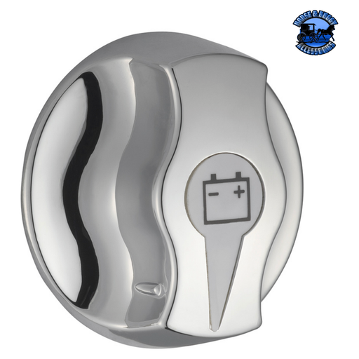 Dark Gray Chrome Battery Disconnect Knob For Freightliner #42413 Battery Knob