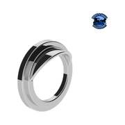 CHROME PLASTIC SMALL GAUGE BEZEL FOR FREIGHTLINER (With or Without Visor) Gauge Bezel With,Without Gray