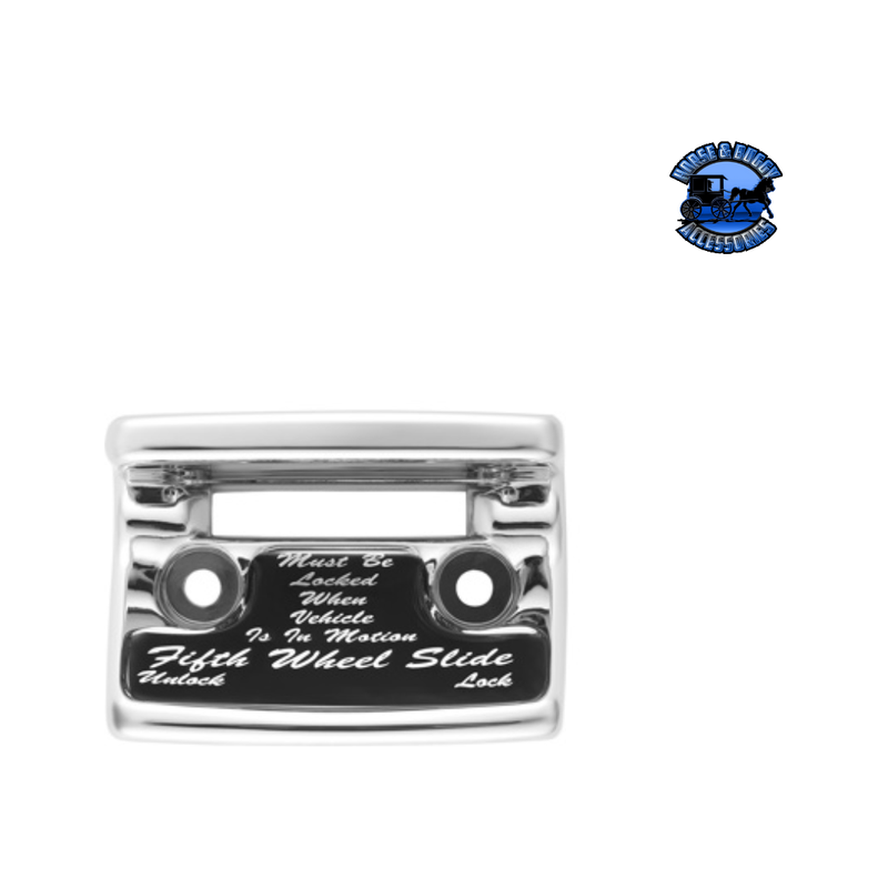 CHROME PLASTIC FIFTH WHEEL SWITCH GUARD WITH GLOSSY STICKER FOR 1990-2010 FREIGHTLINER CLASSIC (Choose Color) Fifth Wheel Switch Guard Black Dark Slate Gray