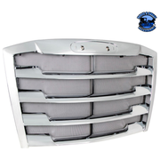 Chrome Grille With Bug Screen For 2018-2022 Freightliner Cascadia (Choose Color) Grille Chrome,Black Gray