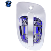 6 BLUE LED CHROME DOOR HANDLE COVER FOR FREIGHTLINER (Choose Side) LED DOOR HANDLE COVER Passenger's Side Light Gray