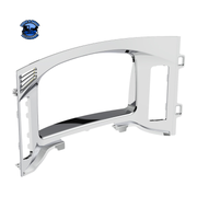 CHROME PLASTIC CENTER DASH INSTRUMENT BEZEL FOR 2018-2023 FREIGHTLINER CASCADIA #42427 FREIGHTLINER CASCADIA Light Gray