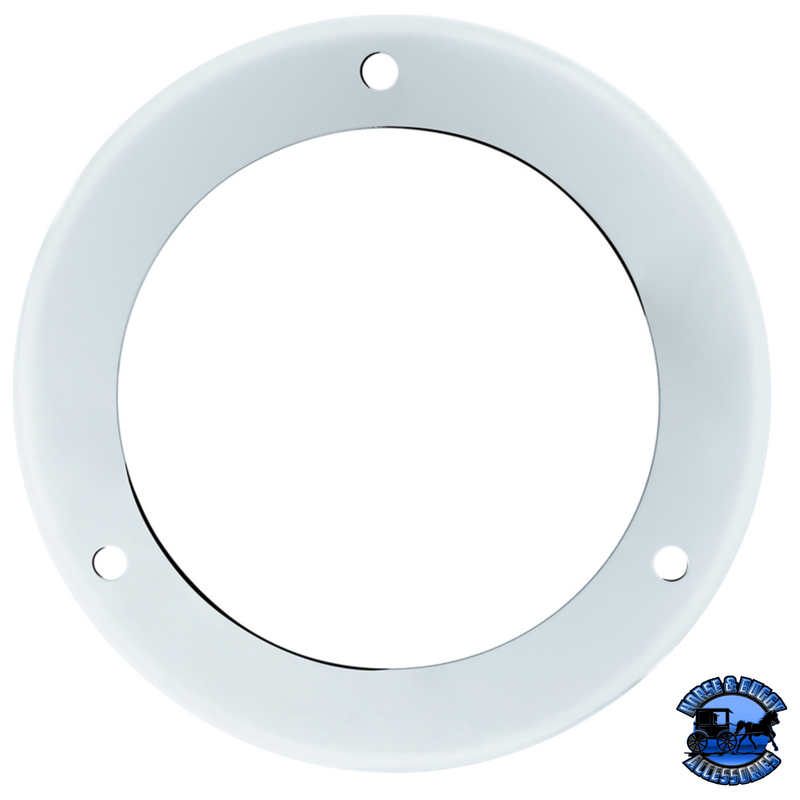 304 STAINLESS STEEL LIGHT BEZEL FOR 4" FLANGE MOUNT LED LIGHT #20544 bezel Light Gray