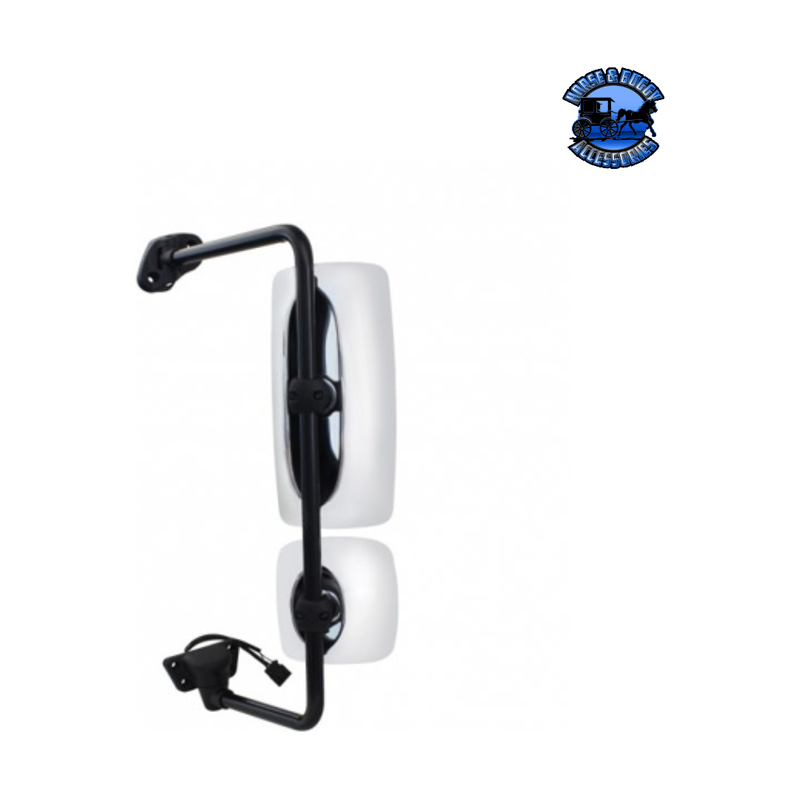 CHROME MIRROR ASSEMBLY WITH POWER ADJUST & HEATED FOR FREIGHTLINER M2 (Choose Side) Mirror Driver's Side,Passenger's Side Dark Slate Gray