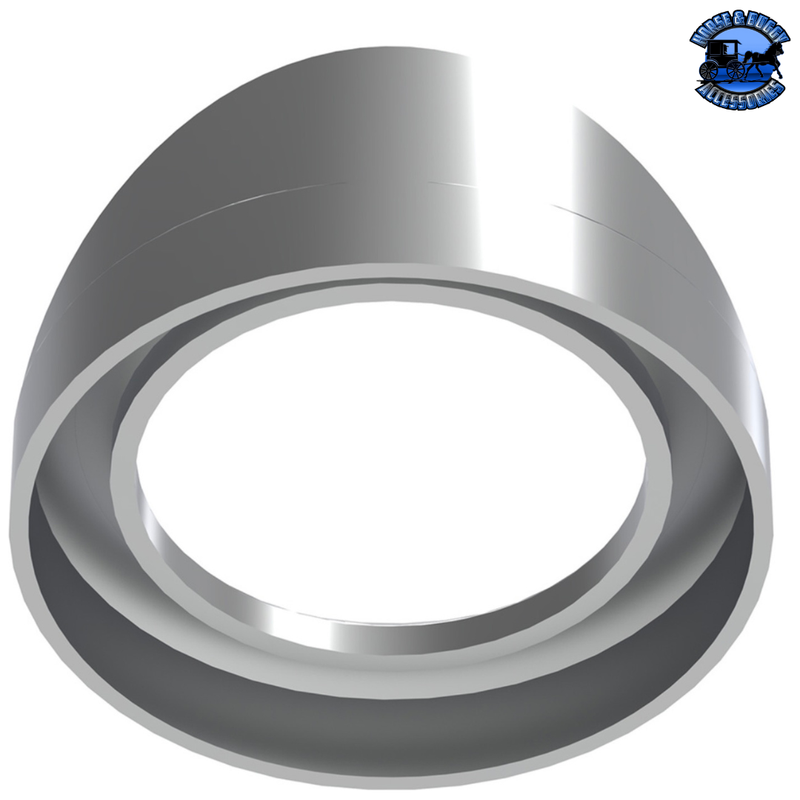 CHROME PLASTIC SMALL GAUGE BEZEL FOR 1996-2010 FREIGHTLINER CENTURY (Choose Visor) Gauge Bezel With,Without Slate Gray