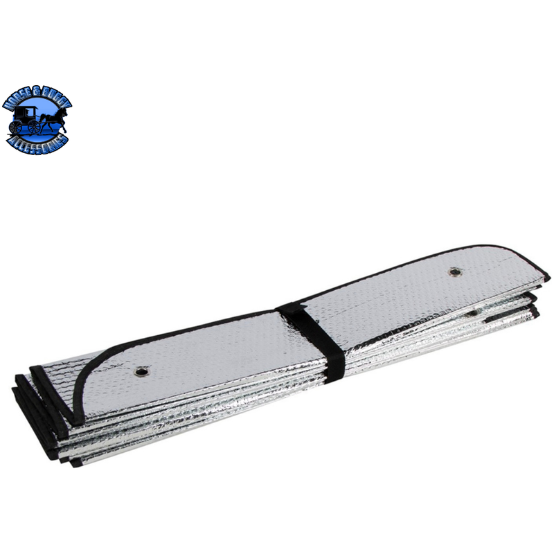 WINDSHIELD SUNSHADE FOR FREIGHTLINER FLD120 (1987-2010), CENTURY (1996-2015),& COLUMBIA (2002-2015) #98989 Windshield Sunshade Gray