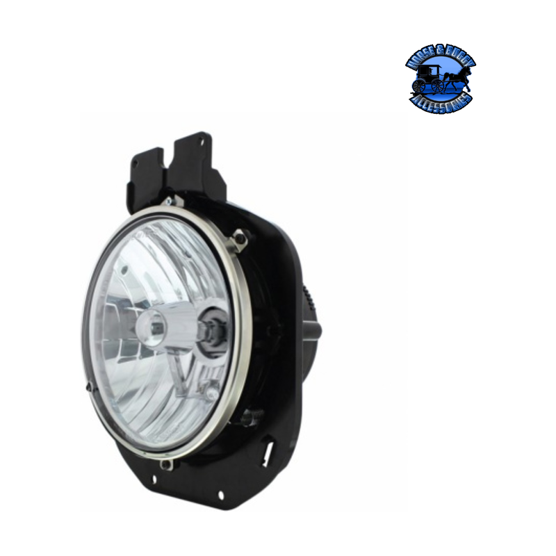 Crystal Headlight With Bracket For 1996-2005 Freightliner Century #31280 Crystal Headlight Light Gray