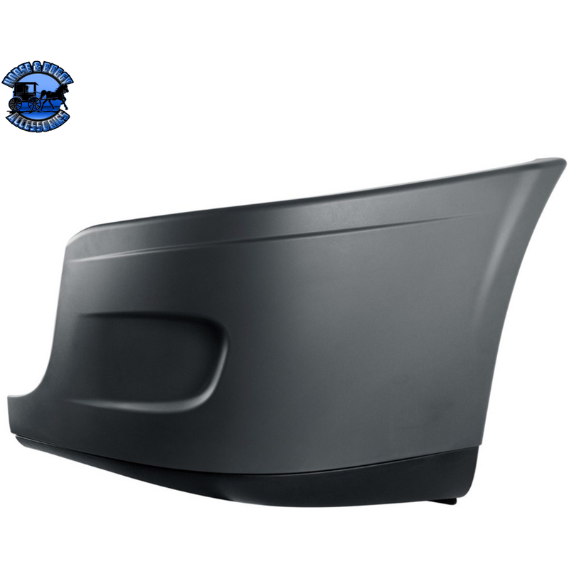 BUMPER END ASSEMBLY WITHOUT FOG LIGHT HOLE FOR 2008-2017 FREIGHTLINER CASCADIA (Choose Side) Bumper End Driver's Side,Passenger's Side Dark Slate Gray