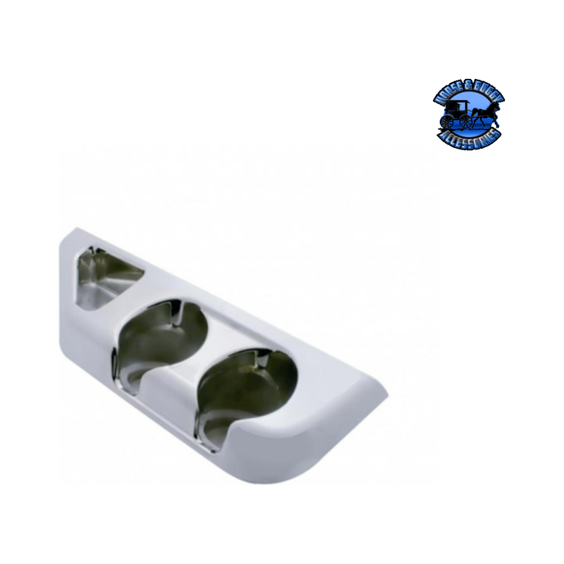 Chrome Center Cup Holder Panel For Freightliner Columbia (2003-2016) & Century/Coronado (2003-2010) #41907 Cup Holder Gray