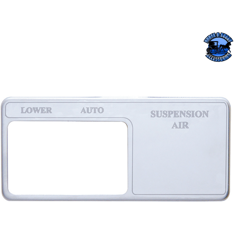 STAINLESS SWITCH GUARD WITH SCRIPT FOR FREIGHTLINER (Choose Guard) Switch Guard Suspension Air Light Gray