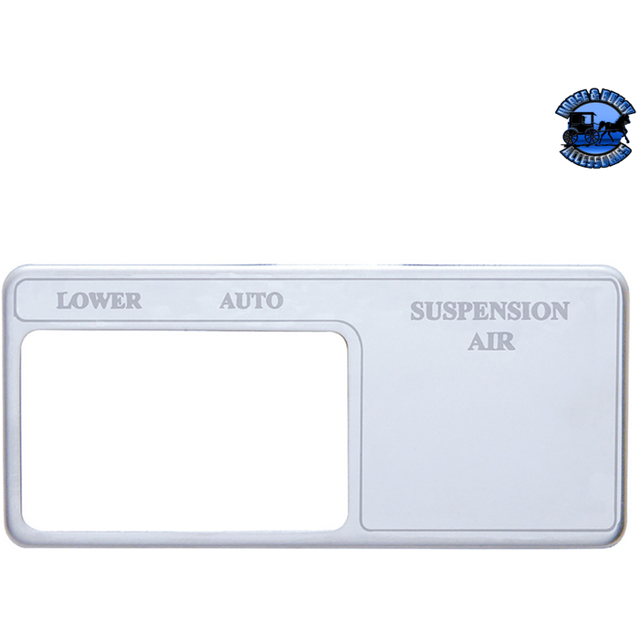 Light Gray STAINLESS SWITCH GUARD WITH SCRIPT FOR FREIGHTLINER (Choose Guard) Switch Guard Suspension Air
