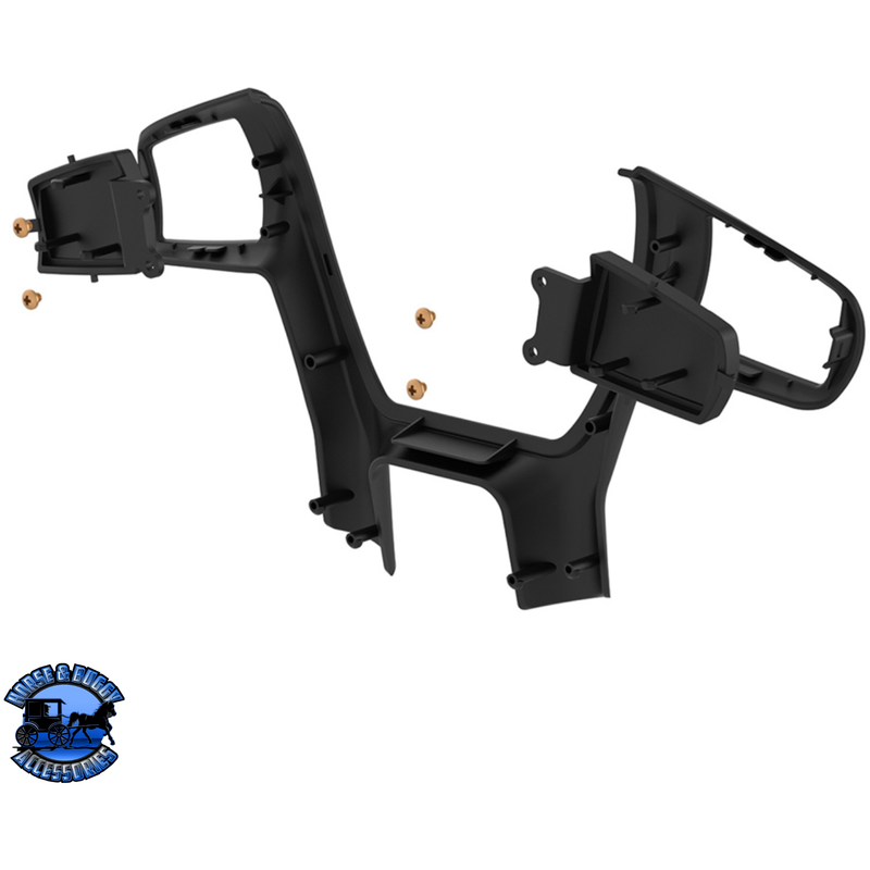 PLASTIC TRIM FOR UNITED PACIFIC YOURGRIP PETERBILT 579/KENWORTH T680 STEERING WHEEL (Choose Finish) WHEEL TRIM Black,Chrome Dark Slate Gray