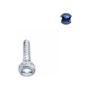 CHROME SHORT DASH SCREW FOR FREIGHTLINER WITH COLOR CRYSTAL (2-PACK) (Choose Color) Dash Screw Clear Light Gray