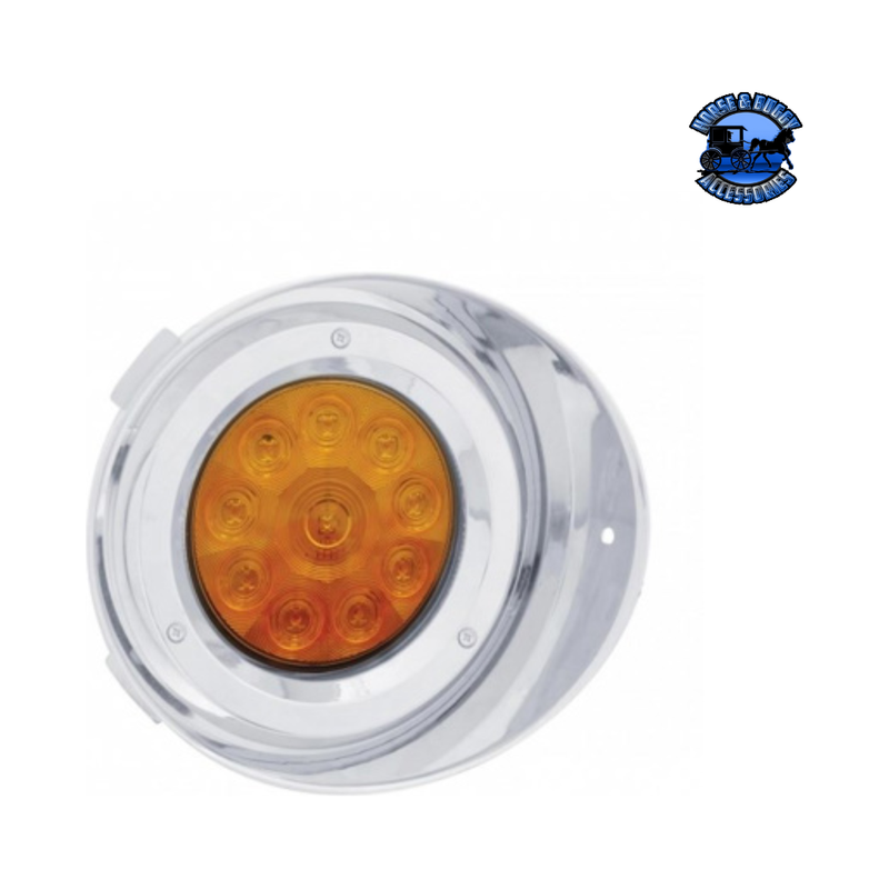 10 LED FREIGHTLINER DAYTIME RUNNING LIGHT CONVERSION KIT WITHOUT VISOR (Choose Color) (Choose Side) Daytime Running Light Amber / Passenger' Side Light Gray