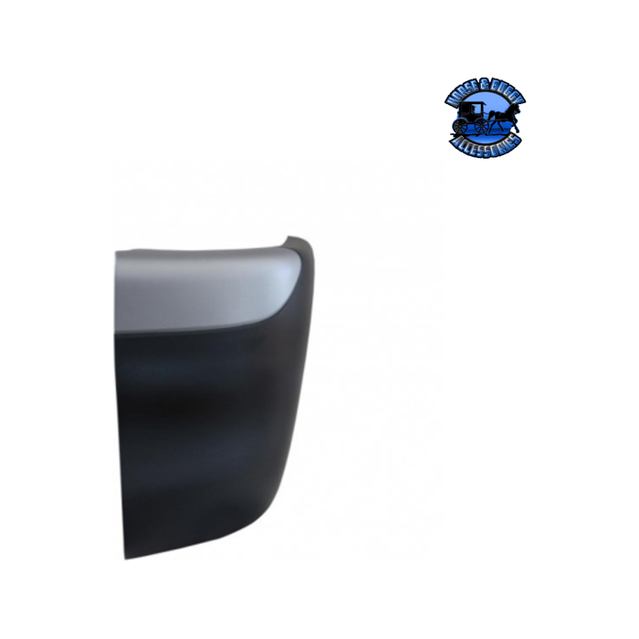Dark Slate Gray BUMPER END WITH SILVER PAINT FOR 2001-2016 FREIGHTLINER COLUMBIA (Choose Side) Bumper End Driver's Side,Passenger's Side