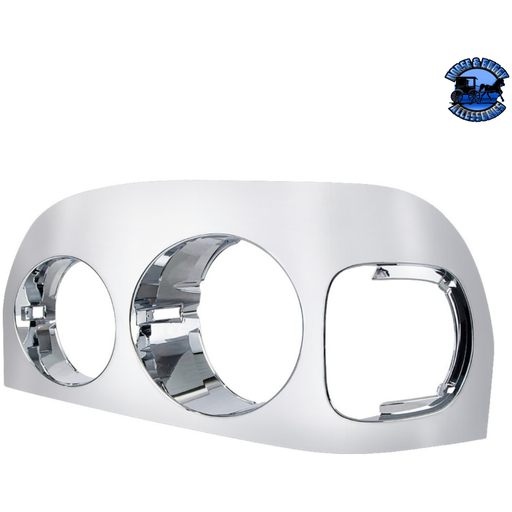 Light Gray CHROME HEADLIGHT BEZEL FOR 1996-2004 FREIGHTLINER CENTURY -COMPETITION SERIES (Choose Side) Headlight Bezel Driver's Side,Passenger's Side