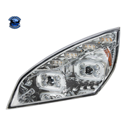 10 LED PROJECTOR HEADLIGHT WITH LED SEQUENTIAL TURN & DRL FOR 2018-2024 CASCADIA (Choose Color) (Choose Side) HEADLIGHT Chrome / Driver's Side,Chrome / Passenger's Side,Black / Driver's Side,Black / Passenger's Side Gray