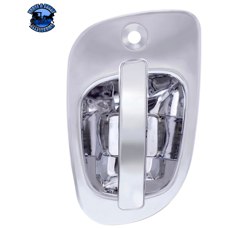 6 RED LED CHROME DOOR HANDLE COVER FOR FREIGHTLINER (Choose Side) LED DOOR HANDLE COVER Driver's Side,Passenger's Side Light Gray