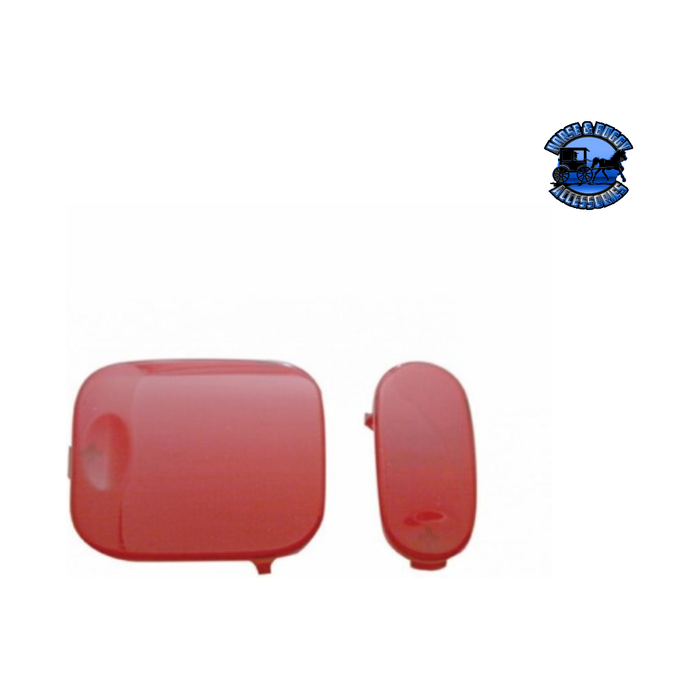 Maroon DOME LIGHT LENS 2-PIECE SET FOR 2006+ FREIGHTLINER COLUMBIA AND CORONADO (Choose Color) Dome Light Lens Red