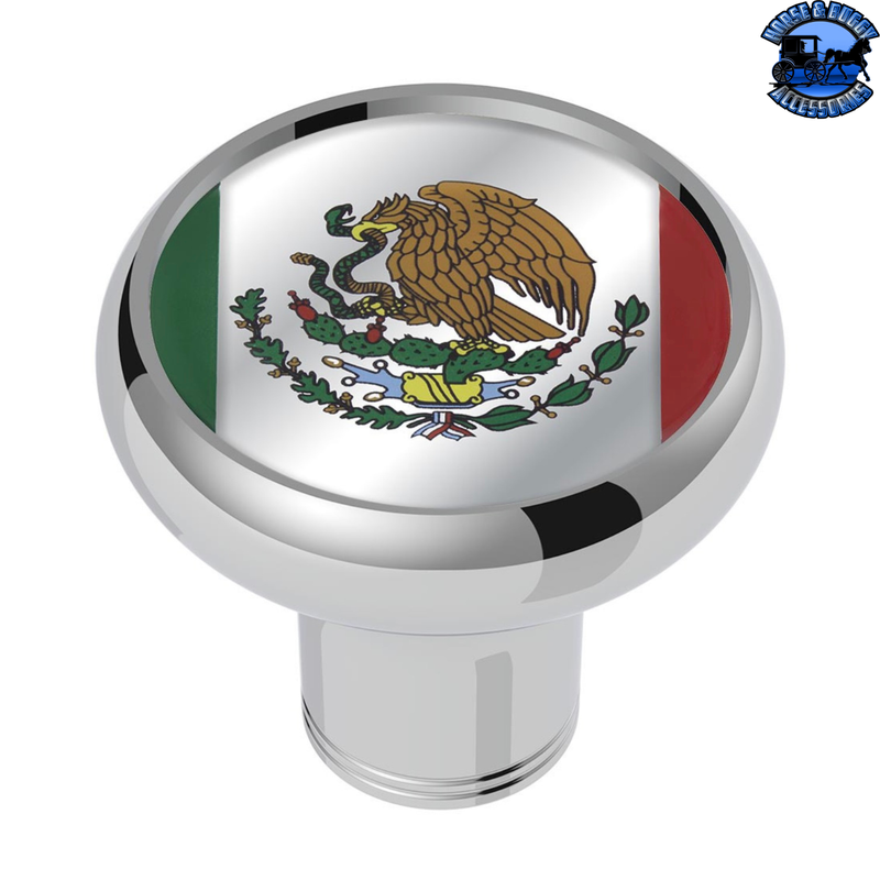 1-3/4" Round Glossy Sticker - Mexico Flag #22943