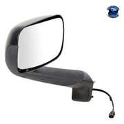 Black Hood Mirror With Heated Lens For 2018-2022 Freightliner Cascadia - Driver Hood Mirror Black / Driver's Side,Black / Passenger's Side,Chrome / Driver's Side,Chrome / Passenger's Side Dark Slate Gray