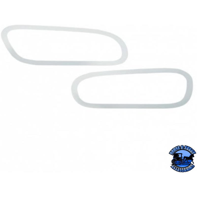 STAINLESS PETERBILT 567/579 DOOR HANDLE TRIM #29025 DOOR TRIM Light Gray