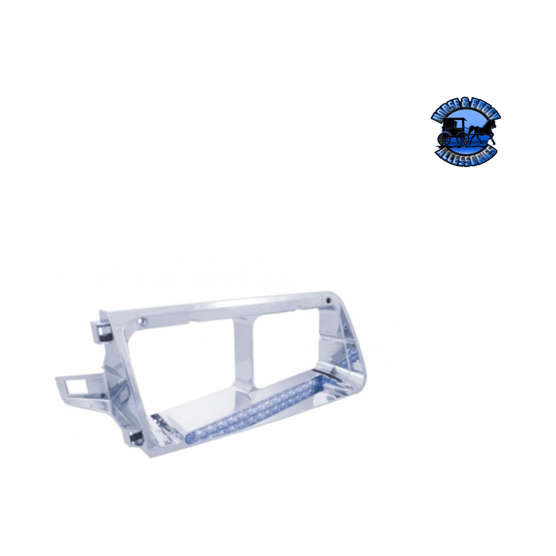 14 LED HEADLIGHT BEZEL WITH COLOR LED FOR 1989-2009 FREIGHTLINER FLD (Choose Color) (Choose Side) LED Headlight Bezel Blue / Driver's Side,Blue / Passenger's Side,White / Driver's Side,White / Passenger's Side,Green / Driver's Side,Green / Passenger's Side,Red / Driver's Side,Red / Passenger's Side Light Gray