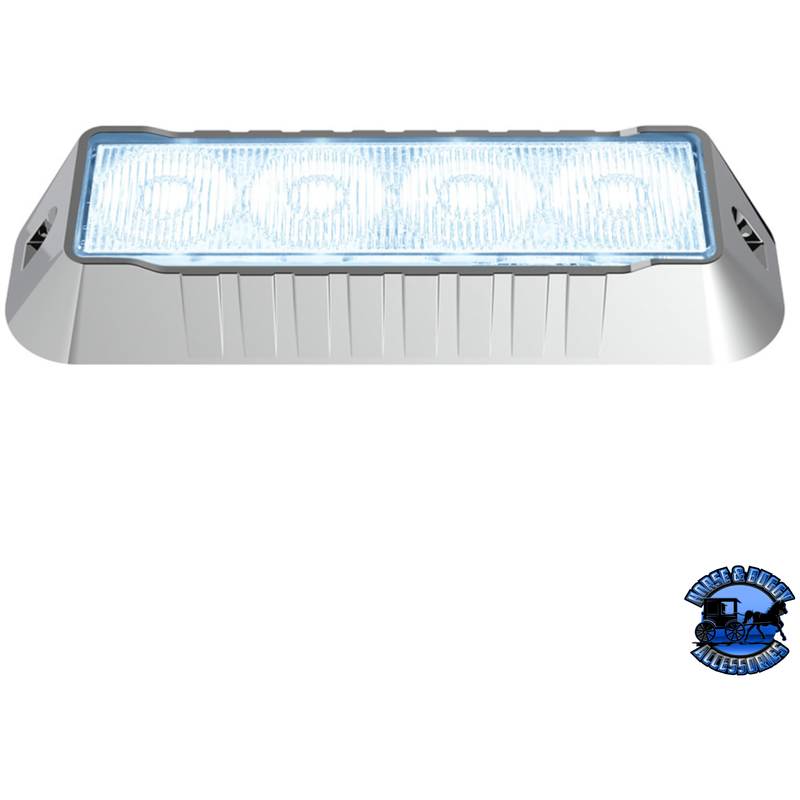 4 LED WARNING LIGHT (Choose LED Color) WARNING/LIGHT BAR White Light Gray