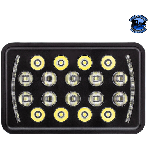 Dark Slate Gray ULTRALIT - 18 High Power LED Rectangular Light With LED Position Light Bar #36449 LED Rectangular Light