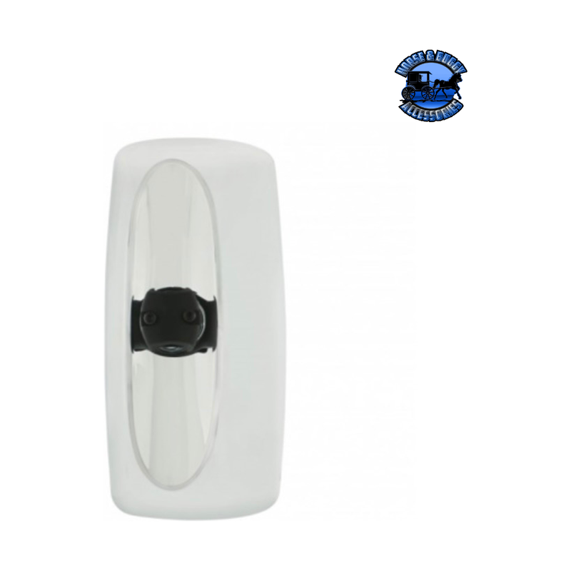 Chrome Main Mirror Head For 2001-2020 Freightliner Columbia - Fits LH & RH, Non Heated, Non Power Adjust #42406 Mirror Light Gray