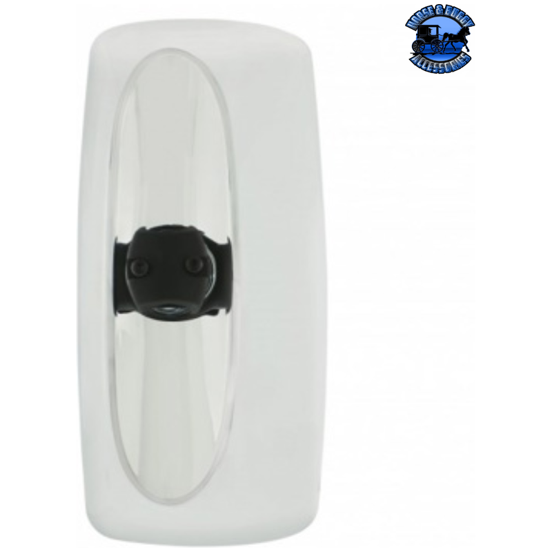 CHROME MAIN MIRROR HEAD FOR 2001-2020 FREIGHTLINER COLUMBIA - HEATED, POWER ADJUST (Choose Side) Mirror Driver's Side,Passenger's Side Light Gray