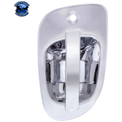 Light Gray 6 WHITE LED CHROME DOOR HANDLE COVER FOR FREIGHTLINER (Choose Side) LED DOOR HANDLE COVER Driver's Side,Passenger's Side