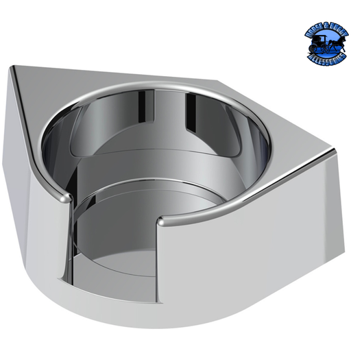 Gray Chrome Plastic Cup Holder For 1986 & Up Freightliner Classic & FLD - Driver #40990 Cup Holder