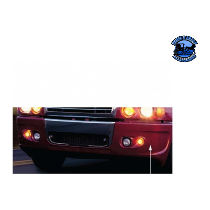 Black BUMPER END WITHOUT FOG LIGHT HOLE FOR 2005-2010 FREIGHTLINER CENTURY (Choose Side) Bumper End Driver's Side,Passenger's Side