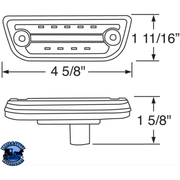 9 LED RECTANGULAR CAB LIGHT FOR PETERBILT 579 & KENWORTH T680/T770/T880 (Choose Lens Color) CAB LIGHT Amber,Clear Light Gray