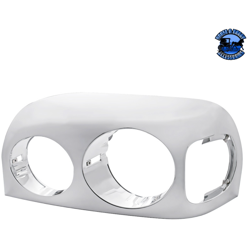 HEADLIGHT BEZEL FOR 1996-2004 FREIGHTLINER CENTURY (Choose Color) (Choose Side) Headlight Bezel Chrome / Driver's Side Light Gray