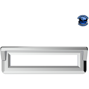 Chrome Plastic Switch Label Covers With Visor For Freightliner Classic/FLD (6-Pack) #40958 Switch Cover Light Gray