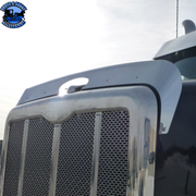 430 STAINLESS STEEL BUG SHIELD FOR 2014+ PETERBILT 567 #29134 BUG SHIELD Dark Slate Gray