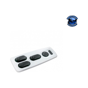 Chrome Window Switch Cover For 2008-2017 Freightliner Cascadia - Driver-5 Openings #42097 Switch Cover Light Gray