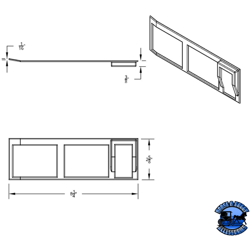 CHROME PLASTIC 7-ROCKER SWITCH BEZEL FOR 2013-2021 PETERBILT 579 #41770 Bezel Dark Slate Gray
