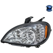 HIGH POWER LED PROJECTION HEADLIGHT FOR 2001-2020 FREIGHTLINER COLUMBIA (Choose Color) (Choose Side) LED Headlight Chrome / Driver's Side,Chrome / Passenger's Side,Black / Driver's Side,Black / Passenger's Side Dark Slate Gray