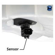 PRESSURIZED COOLANT RESERVOIR & COOLANT LEVEL SENSOR FOR 2008-2017 FREIGHTLINER CASCADIA #26002 Coolant Reservoir and Sensor Light Gray