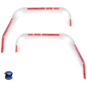 STAINLESS DOOR WINDOW VENT VISOR FOR 2018-2024 FREIGHTLINER CASCADIA (PAIR) #29147 Window Visor Misty Rose