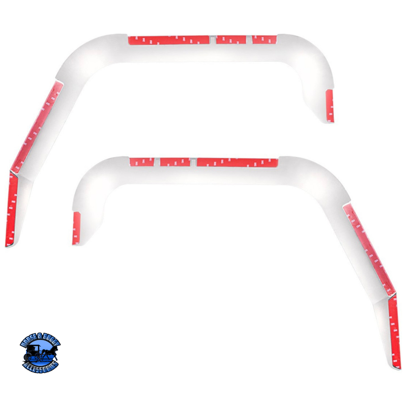 STAINLESS DOOR WINDOW VENT VISOR FOR 2018-2024 FREIGHTLINER CASCADIA (PAIR) #29147 Window Visor Misty Rose